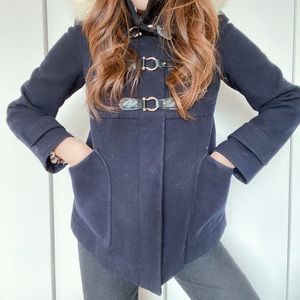 Topshop Dark Blue Coat